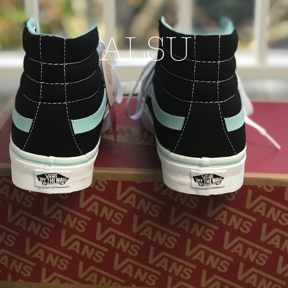 NWT VANS SK8-HI POP Black Blue Tint W AUTHENTIC - Picture 4 of 8